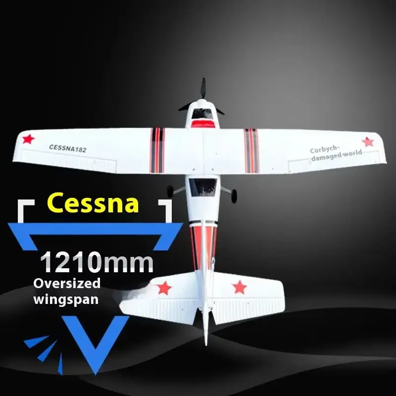 Cessna 182plus 1.2m Fixed Wing Trainer Trainer Fighter Rc Airplane Remote Control Electric Model Aircraft Toy Gift RC plane