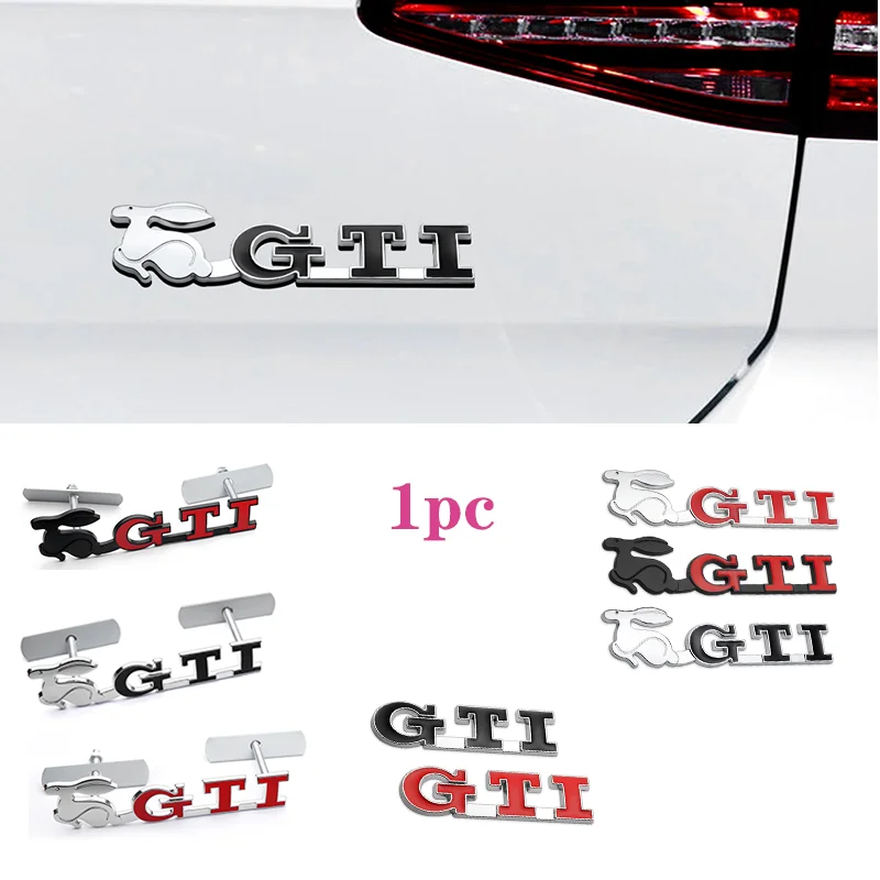 Car front grille metal emblem badge Stickers decorative accessories For Volkswagen VW Golf 4 6 7 GTI Tiguan Passat B5 B6 B7 CC