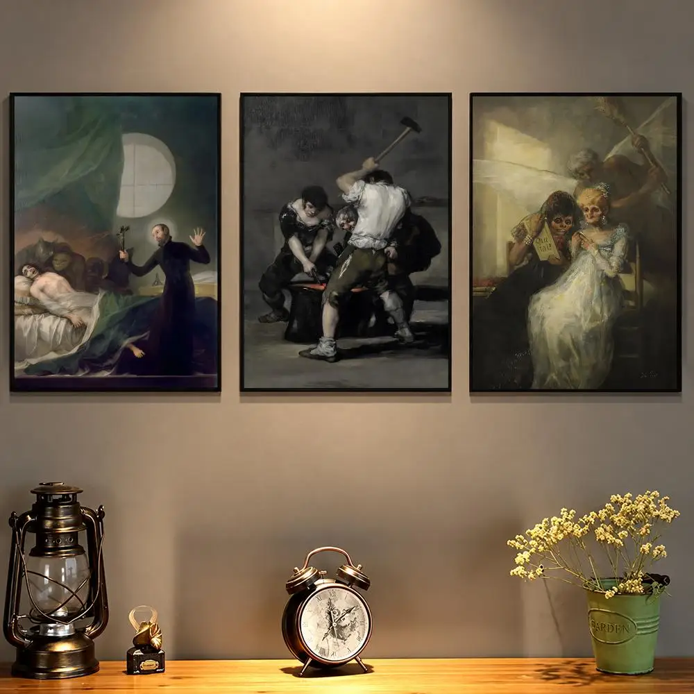 POP Artist F-Francisco De Goya Poster Decorative Wall Art Stickers Mural For Home Living Room Hallway Decor Gift