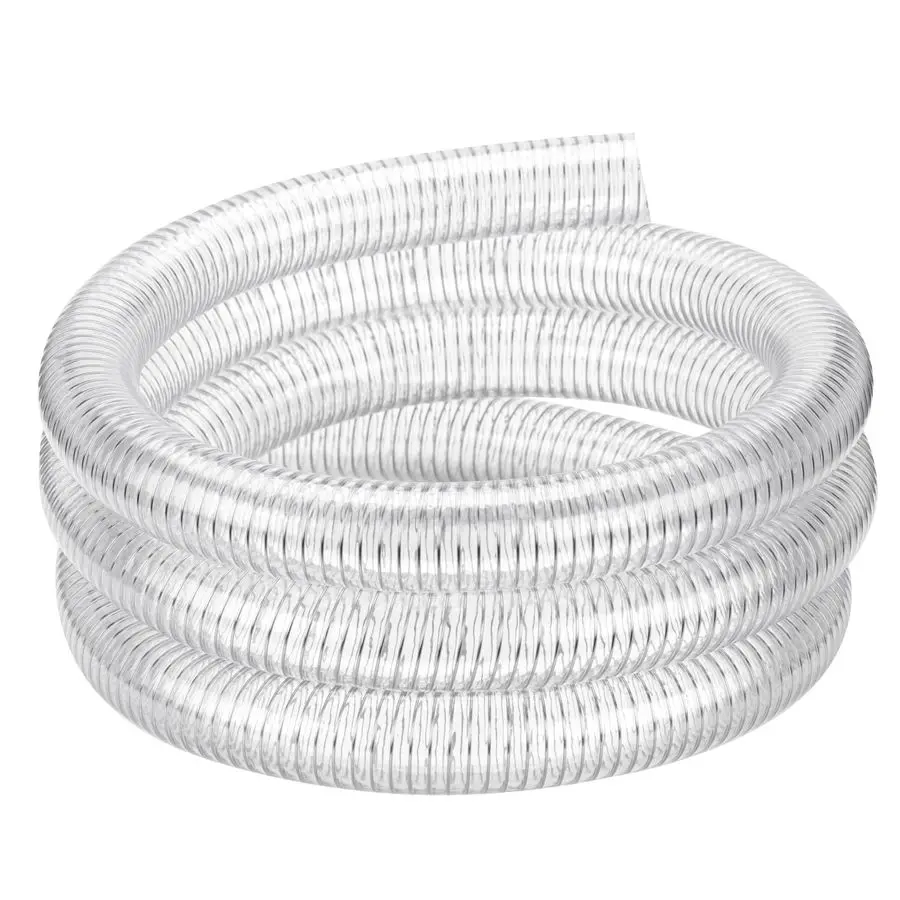

PVC Reinforced Tubing Steel Wire Suction Flexible Hose Vinyl Tubing Heavy Duty PVC Vacuum Hose Drain Fuel Oil Gas Water for Mari