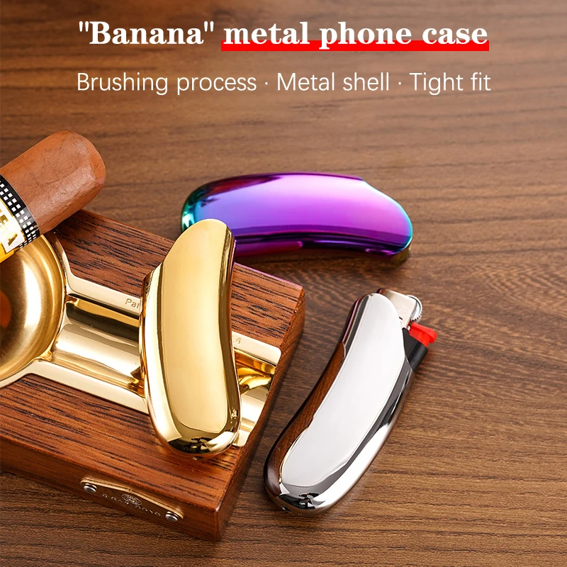 

Shiny Zinc Alloy Chromed Metal Shell For Small Bic J5 J25 No