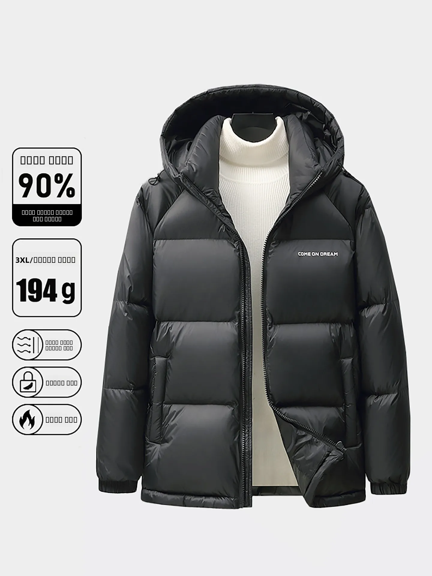 

Мужская утепленная зимняя куртка с капюшоном для активного отдыха, повседневная, на молнии, в спортивном стиле, модная, теплая, для работы на улице