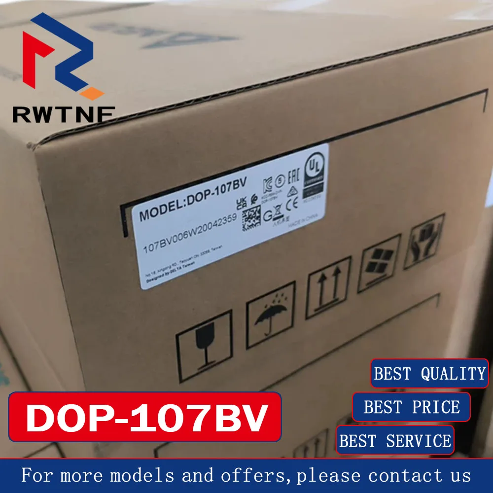 Brand New Genuine DOP-107BV Delta Touchscreen HMI Human-Machine Interface,100% original warehouse stock