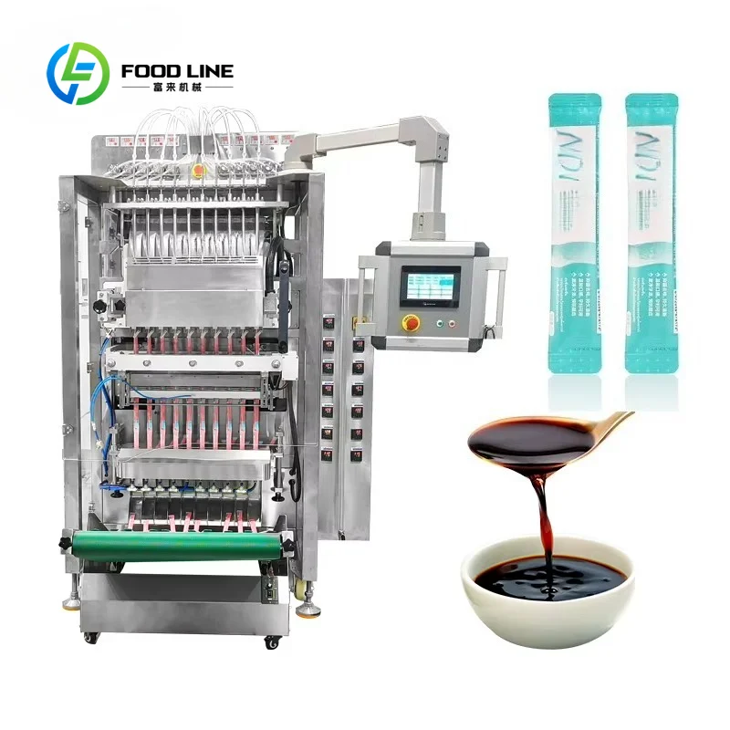 Custom Made Multi-Lane Vertical Liquid Packing Machine Ketchup Sauce Paste Packing Machine