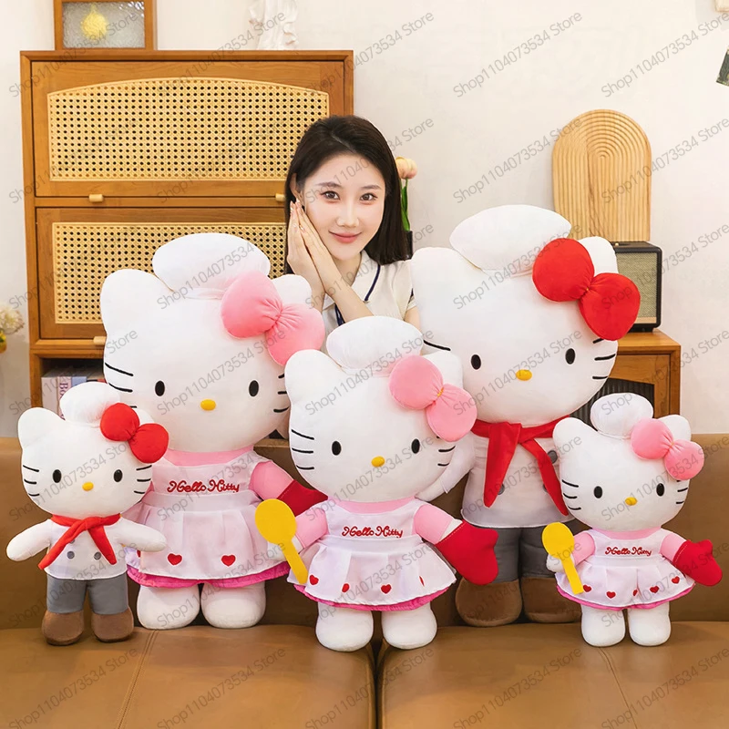 

Kawaii Sanrio Stuffed Doll Hello Kitty Plush Toy for Adults Kids Birthday Gift Kt Plush Pillow Anime Themed Stuffed Animal