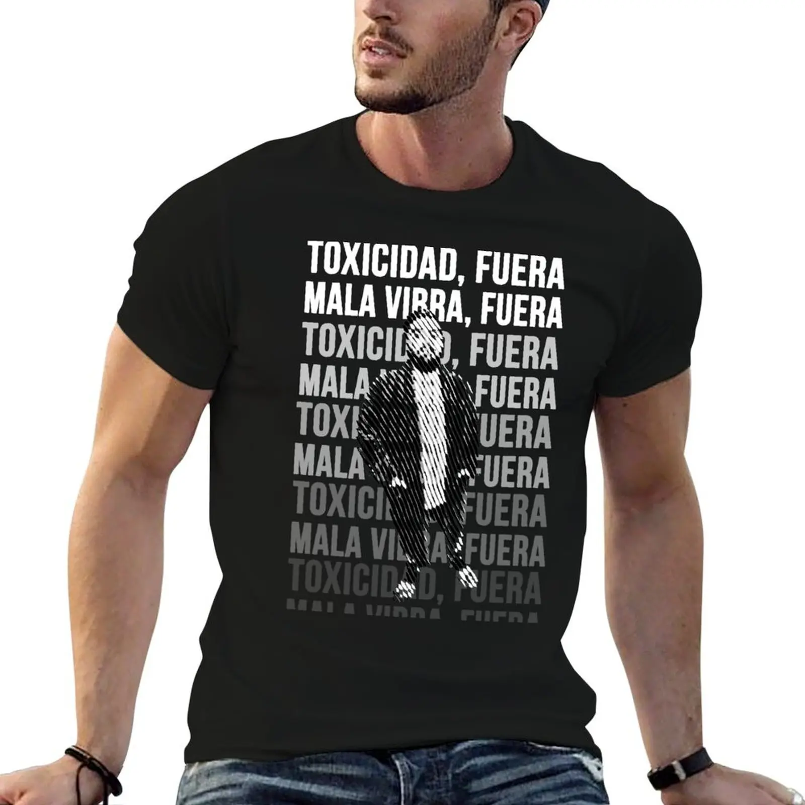 Ibai Llanos - Toxicidad fuera T-Shirt, мужская футболка из плотного хлопка, 100% хлопок, высококачественная футболка