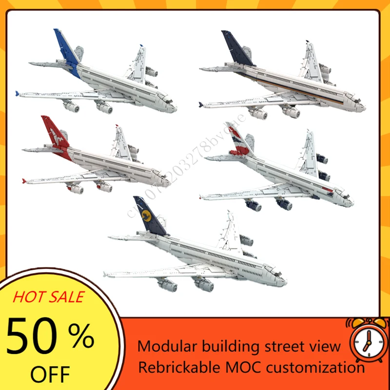 

MOC Custom Puzzles British Airways Airbus,Singapore Airlines,Qanta 、A380 factory livery、Lufthansa Airbus Model DIY Toy Xmas Gift