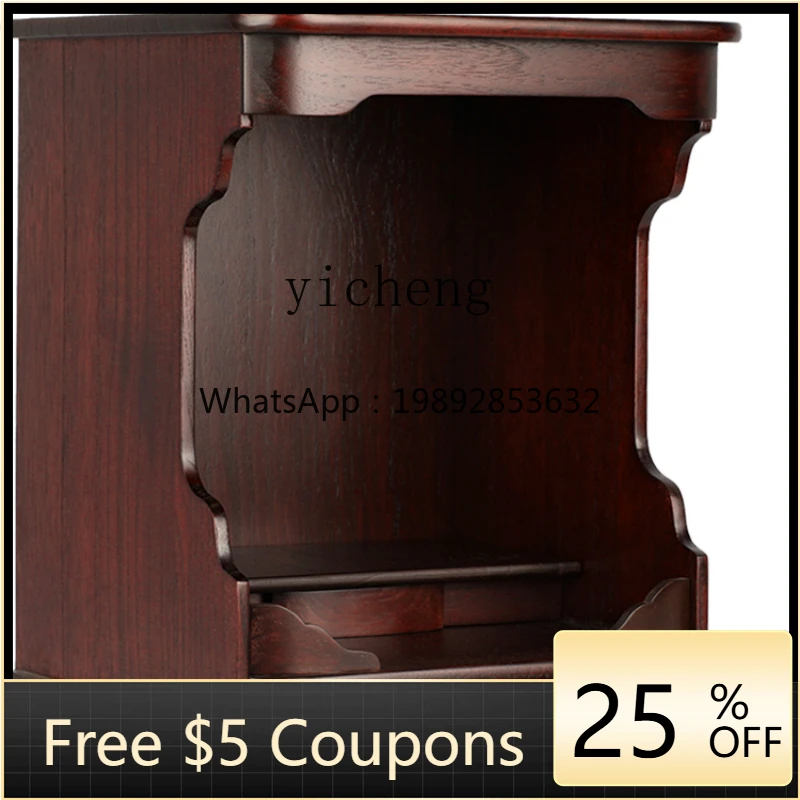 

ZZf Wall-Mounted Modern Minimalist Hanging Cabinet Worship Guanyin Altar Home Living Room Shrine Buddha Cabinet