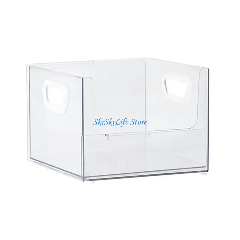 

E65E Plastic Storage and Filing Box With Handle, Expanding Bookend File Organiser