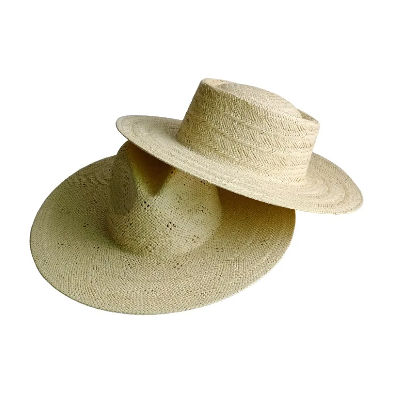 Sombrero de paja 100% papel, estilo Pork Pie, de ala ancha, para mujer, sombrero de sol para playa, sombrero de vacaciones para hombre, Gorras Hombre