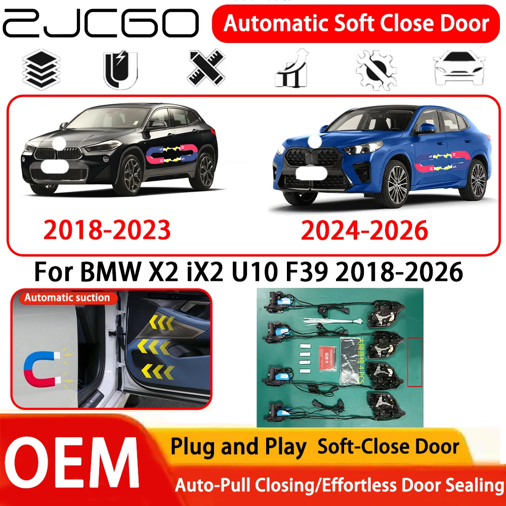 

for BMW X2 iX2 U10 F39 2018-2026 Car OEM Plug and Play Automatic Electric Soft Close Door Comfort Closing System