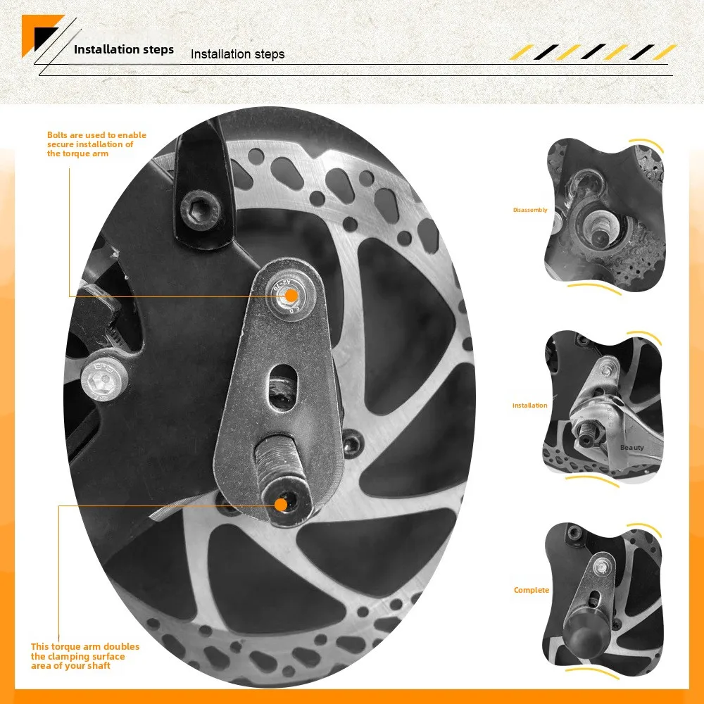 Electric Bicycle M14 Moment Arm Torque Arm Modified Accessories for 205 High Power Motors Scooter image 2