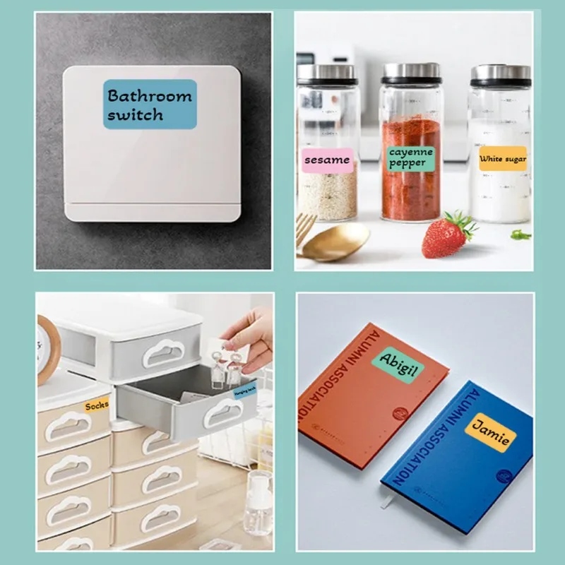 สติกเกอร์ติดฉลากกันน้ำแบบมีสี ติดด้วยตัวเอง ใช้สำหรับจัดหมวดหมู่ไฟล์ ฉลากสีต่างๆ สำหรับการจัดระเบียบ