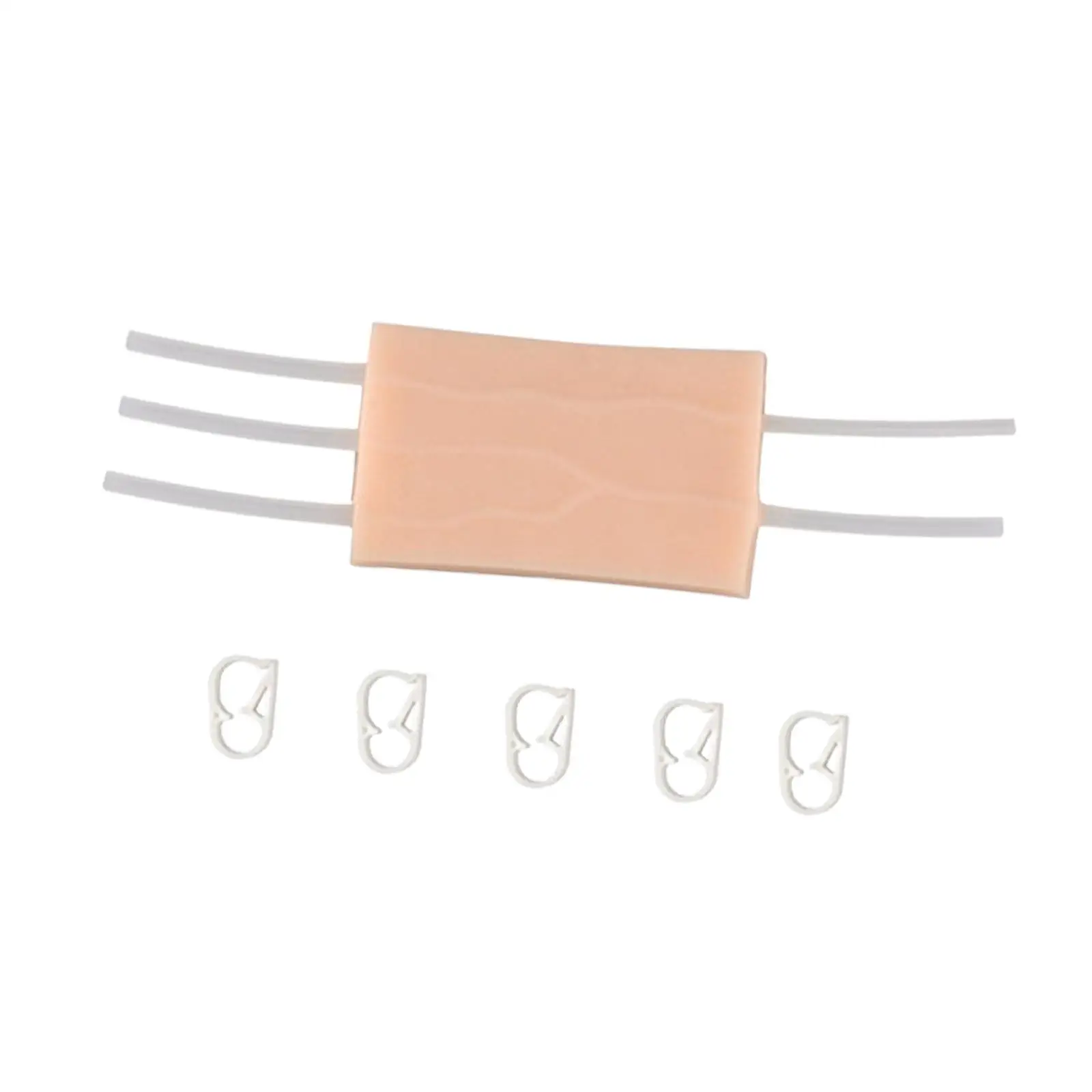 Silicone Human Skin Training Model Venipuncture Training Aid Professional with Buckles Vessel Module for Healthcare Nurse