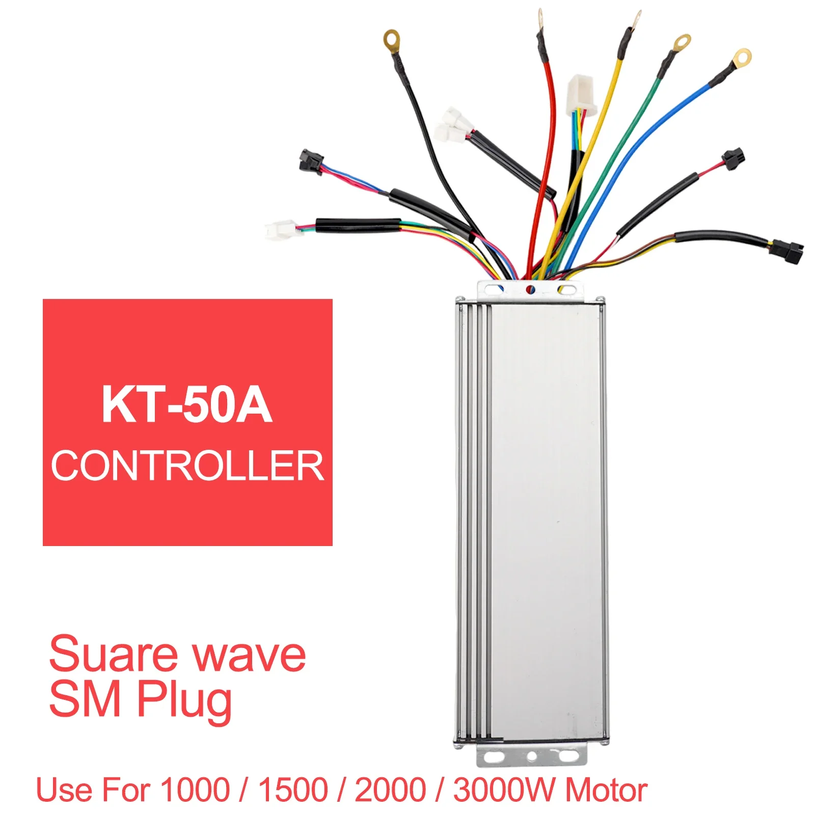 Newest Reliable KT Controller Square With Light Line 1000W-3000W 18mos 25A 50±2A Bicycle Brushless Motor Cycling