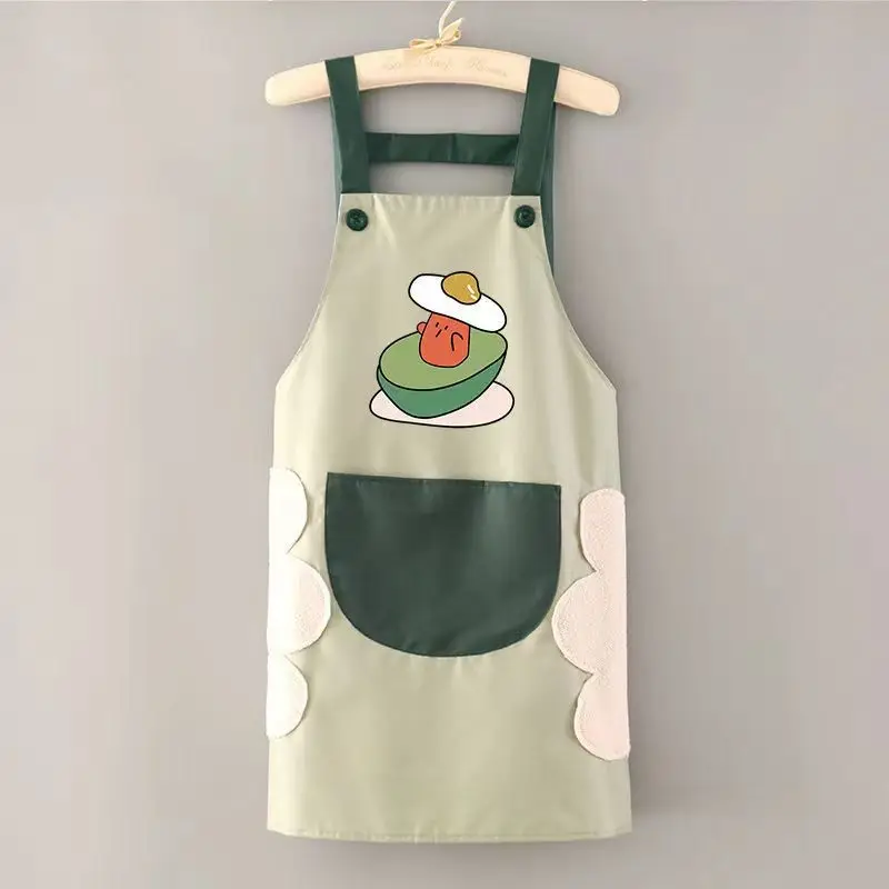 Apron for Home Kitchen Waterproof and Oil-proof Cute Fashionable Adult Apron