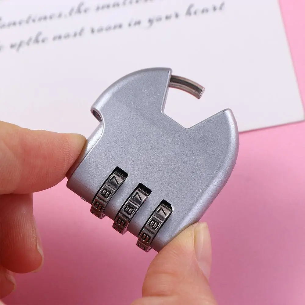 Case Password Lock Baggage Gym Drawer Lock Luggage Travel Lock TSA Customs Code Lock Combination Padlock Heart Shape Padlock