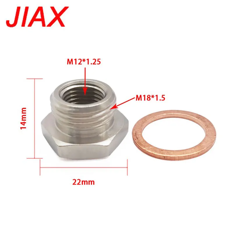 

M12X1.25 на M18X1.5 Автомобильные аксессуары Адаптер датчика кислорода