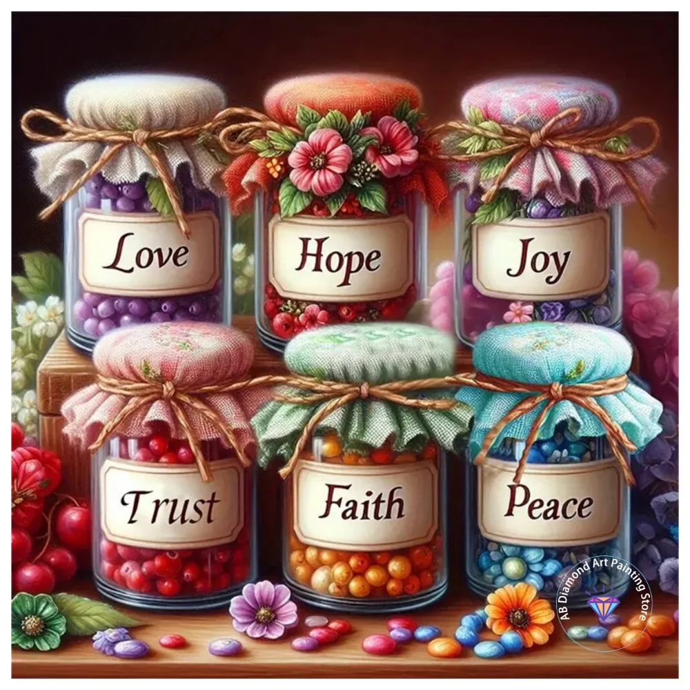 

Bottle Landscape AB Diamond Painting Kit Square Round Diamond 5D DIY Cross Embroidery Handmade Art Exquisite Gift Home Decor