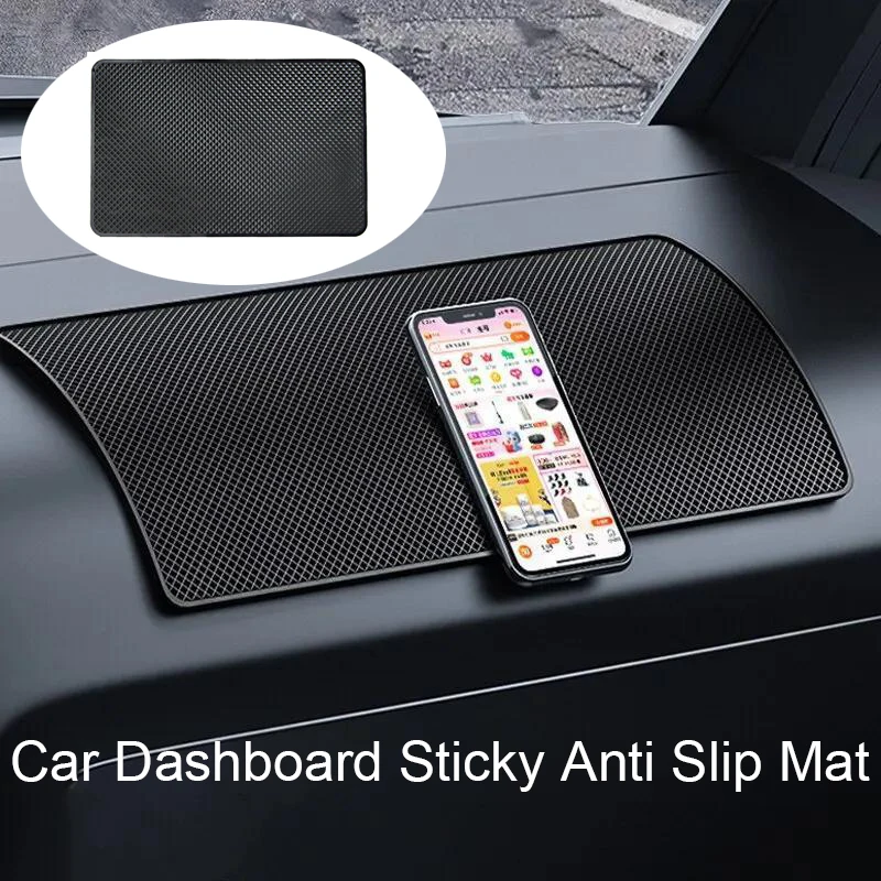 Car Dashboard Sticky Anti Slip PVC Mat Auto Non Slip Sticky Gel Pad Universal Non-Slip Car Magic Dashboard Sticky Adhesive Mat