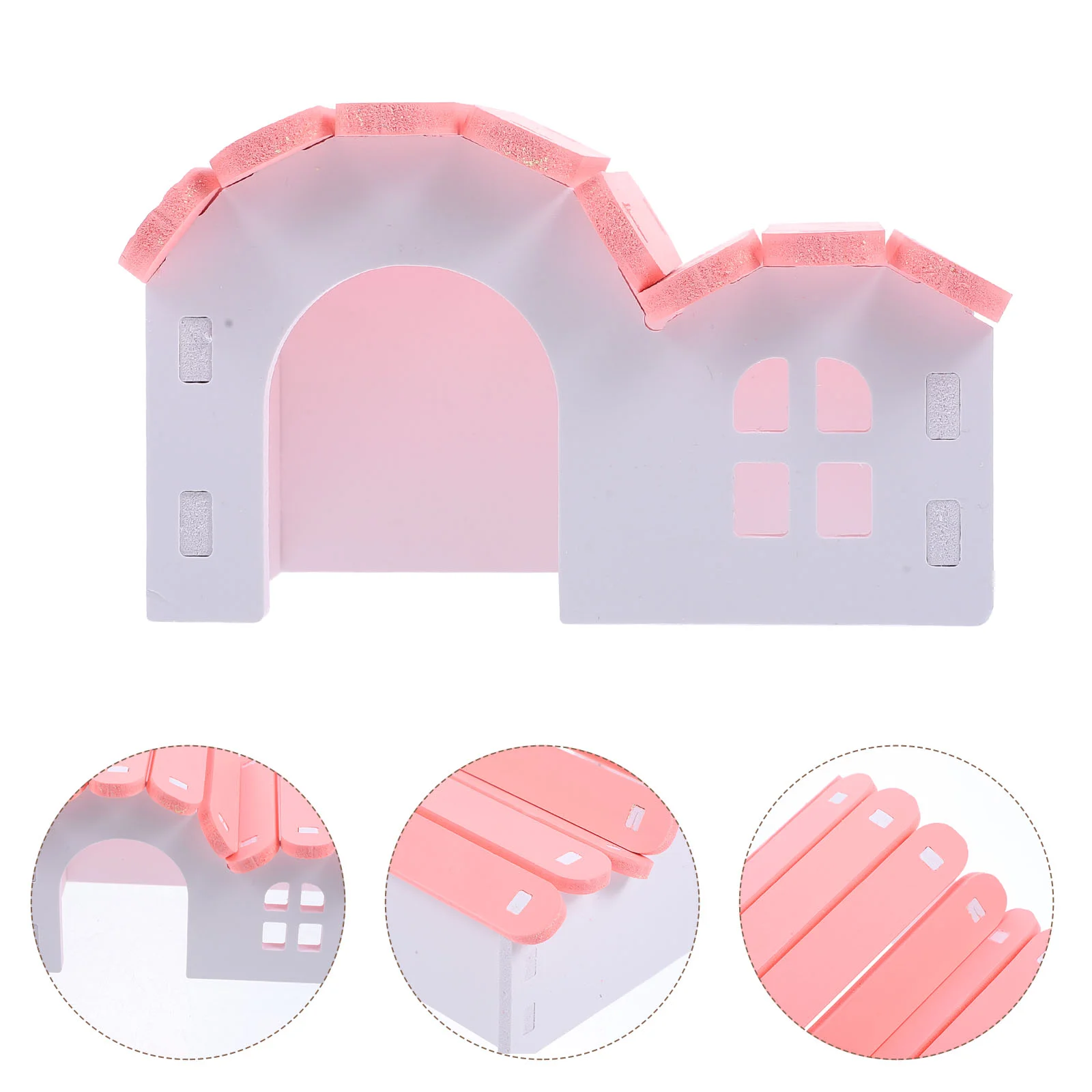 

Chinchilla Toys House for Hamster Rat Hideout Habitat Nest Houses and Hideouts Pet Accessories Guinea Pig Hut PVC Cage