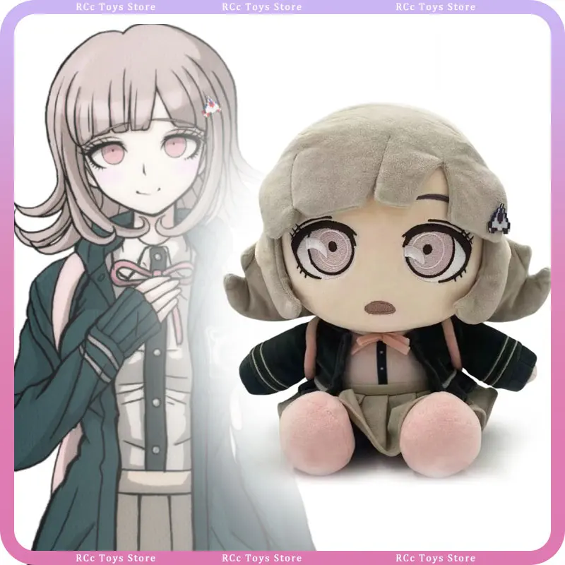 Danganronpa 2 Nanami Chiaki Plush Toy Sitting Posture Soft Cotton Stuffed Doll Anime Peripheral Collectible Gift For Game Fans