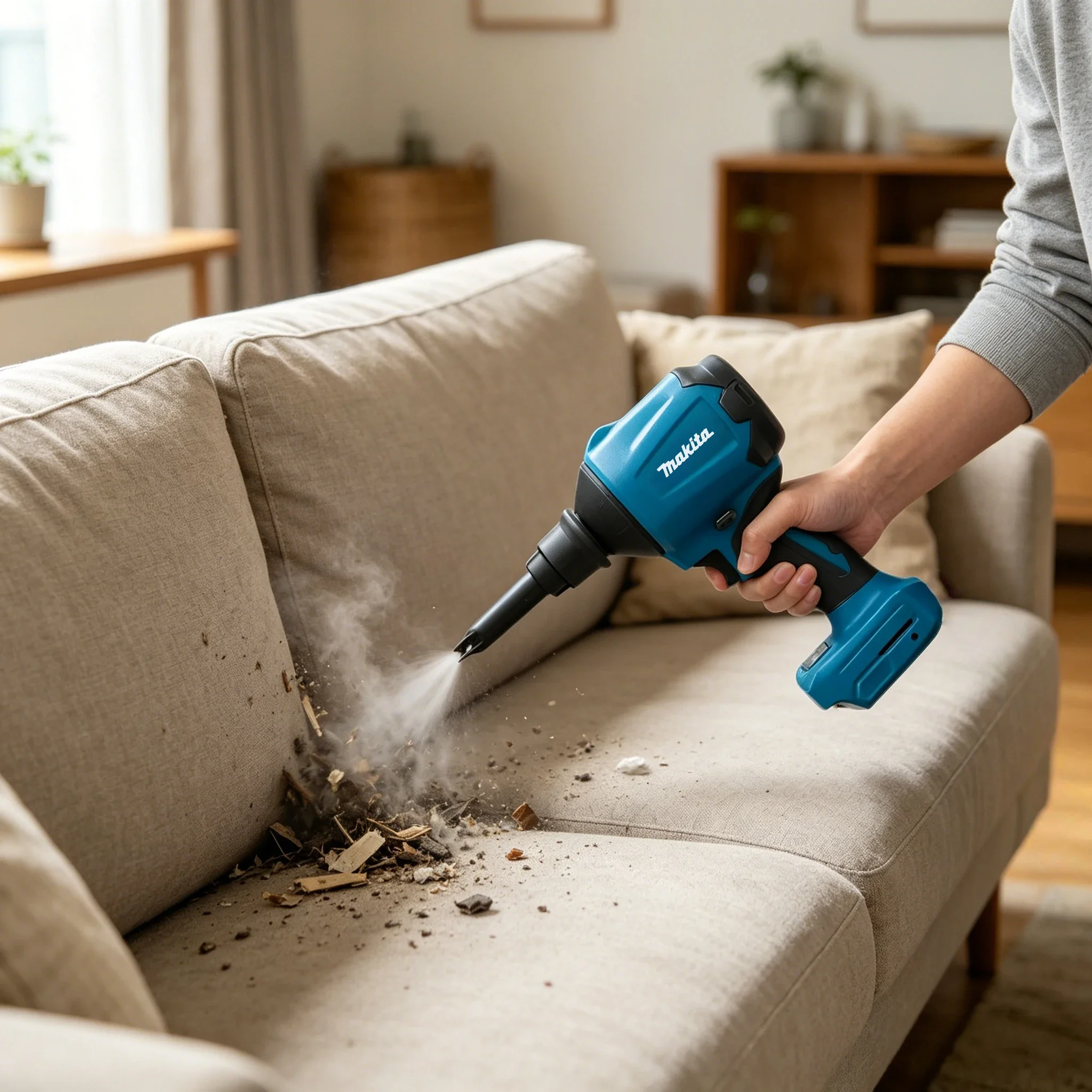 Makita DAS180 18V Cordless Blower, Powerful Air Dust Cleaning Tool for Keyboards, RC Cars, Narrow Gaps (Tool Only)