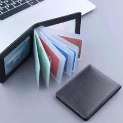 Tarjetero de cuero Pu para documentos de conducción de coche, billetera para documentos de negocios, tarjeta de identificación, certificado de pase, 1, 2, 3, 4 ranuras