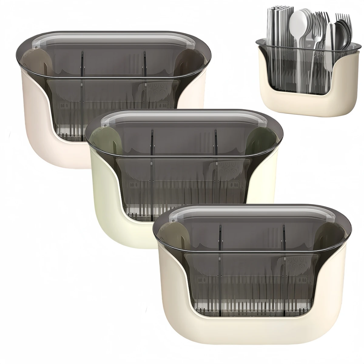 For Kitchen Tools Silverware Organizer Drying Rack Efficient Cutlery Drying Rack Clutter-free Kitchen Tidy Kitchen
