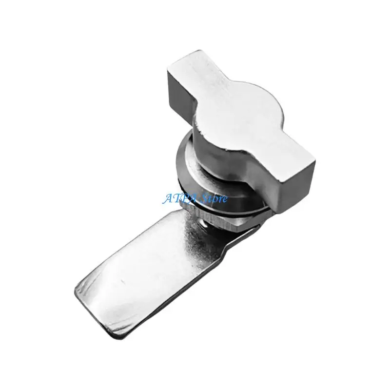 U13C Premium Aluminum T Rotating Latches Lock For Motorhome Marine Cupboard Furniture Drawer Secure Mechanism