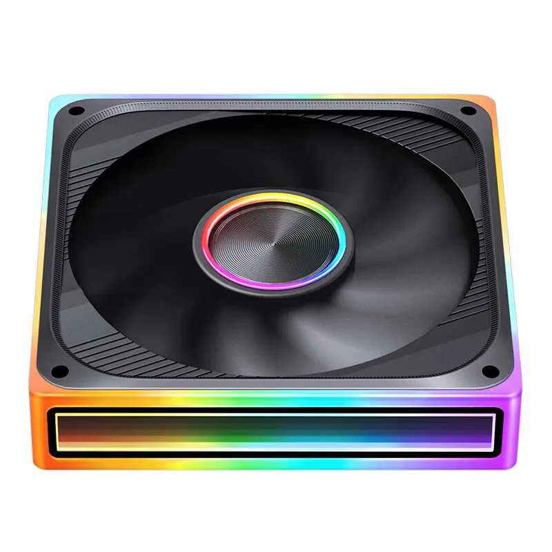JONSBO ZE-120/240/360 120mm ARGB Case Fan, Infinity Mirror RGB, PWM Fan, MB Sync, Aluminum CD Pattern Hub Badge