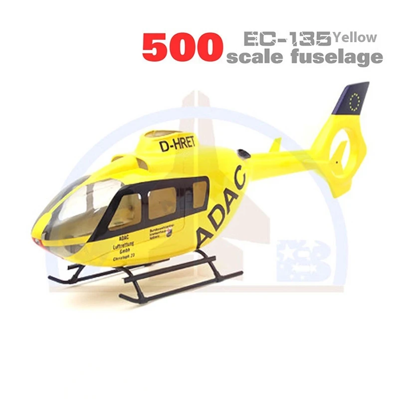 Feiyi 470/500 Ec-135 ستة قنوات محاكاة التحكم عن بعد نموذج هليكوبتر شل الملحقات استبدال أجزاء الأساسية غير العضوية #2