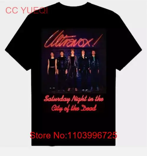 New Ultravox Saturday Night First Album Tee Shirt All Size Cotton Black T-Shirt