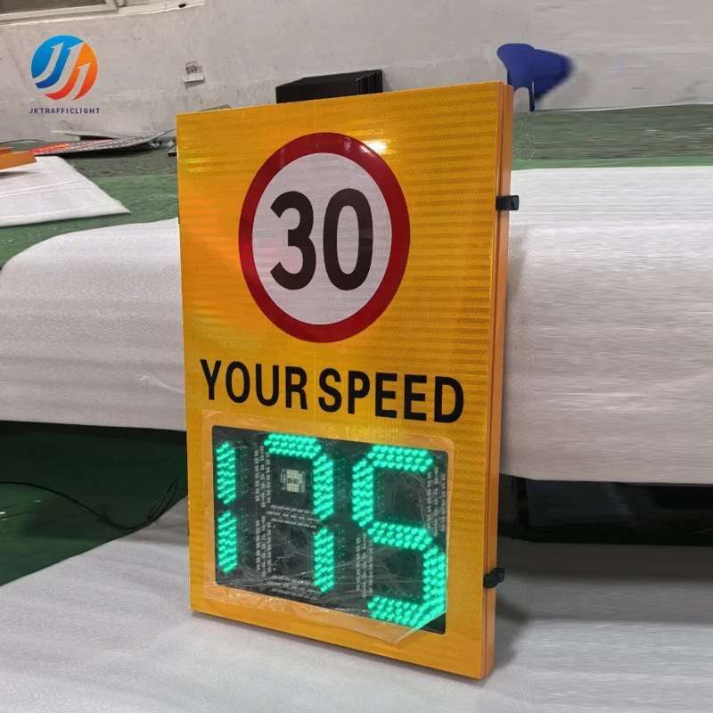 Manufacturer Custom Three Digital  Solar Led  Warning Signs  radar Speed limit  Sign Speed Display  Traffic Sign for Highway