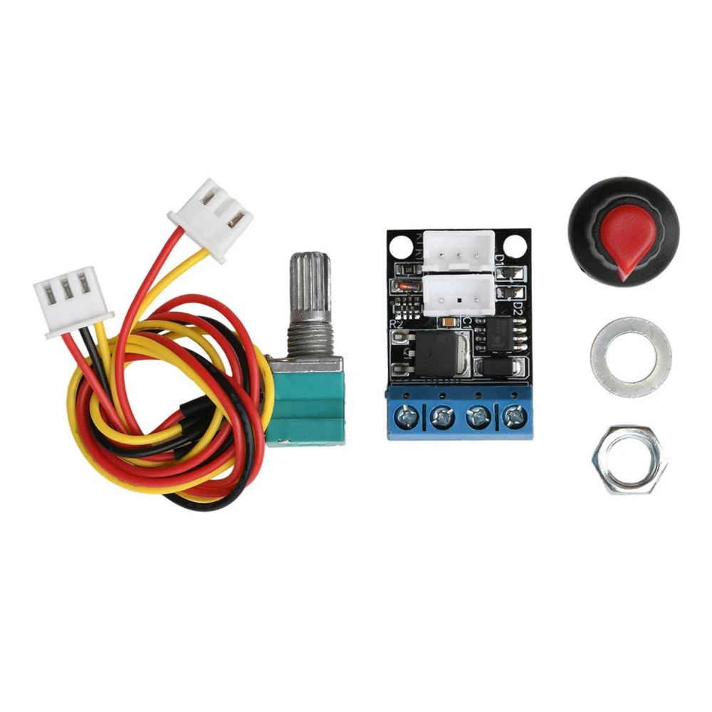 

ШИМ-регулятор скорости двигателя постоянного тока 10А 0%-99% Рабочий цикл Бесступенчатый регулятор скорости двигателя Светодиодный диммер 5 В 12 В 16 В Регулятор скорости двигателя постоянного тока