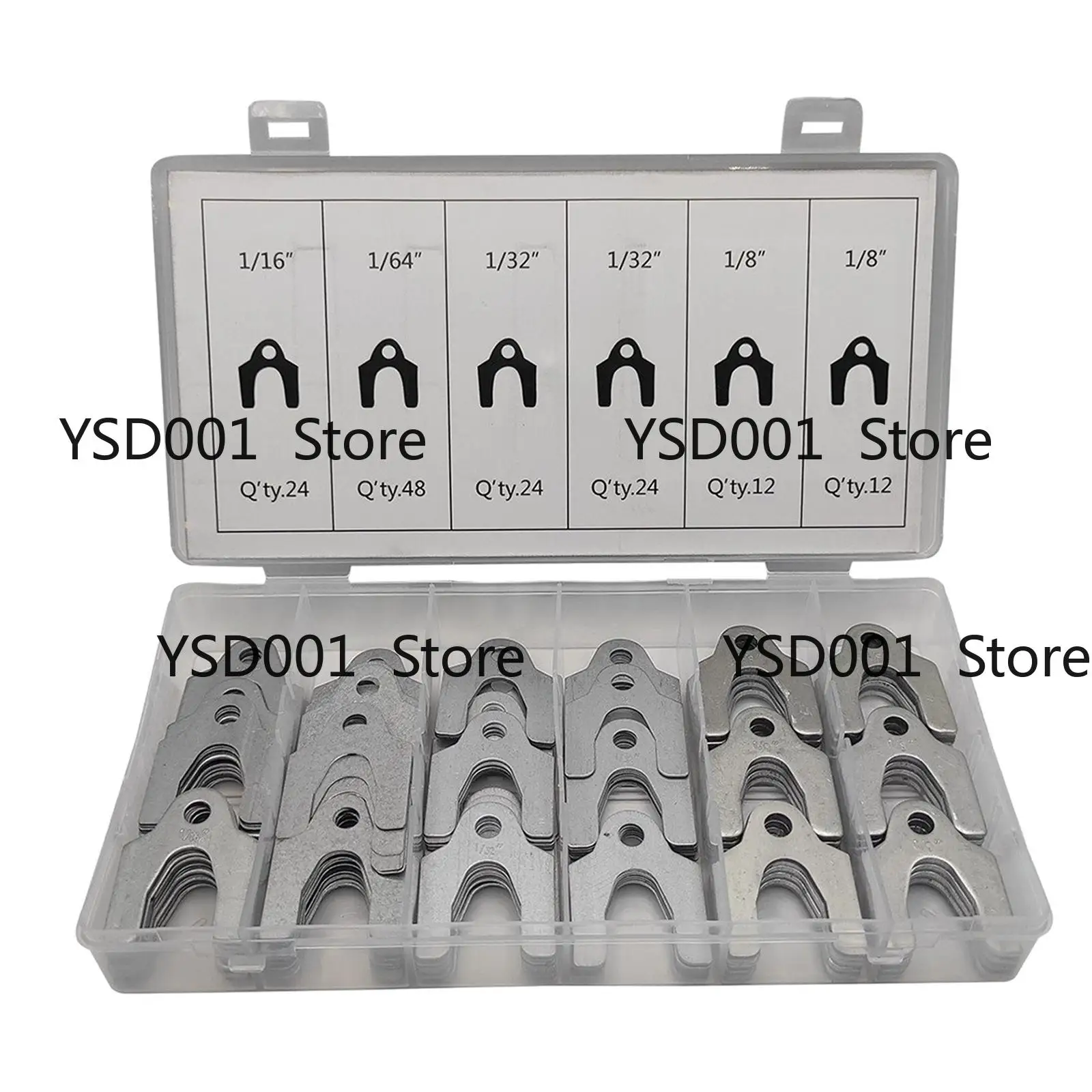 

144Pcs Universal Auto Body Alignment Shims | 1/64" 1/32" 1/16" 1/8" Sizes | with Storage Box for Vehicle Body Adjustment