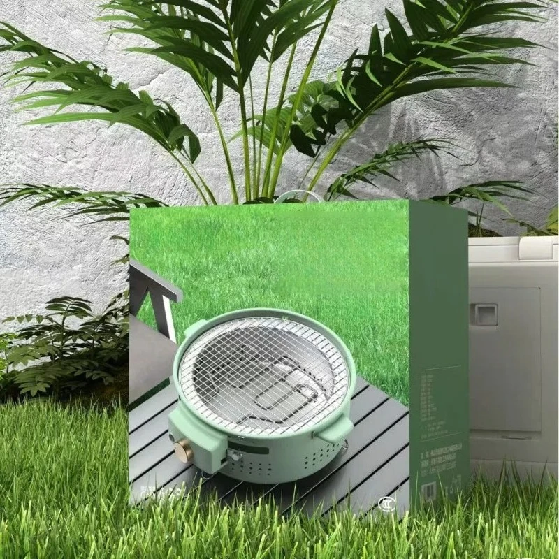 1pc Outdoor Portable Household Multifunctional Carbon Wrap Around Barbecue Grill Tea Making Gift Barbecue Grill