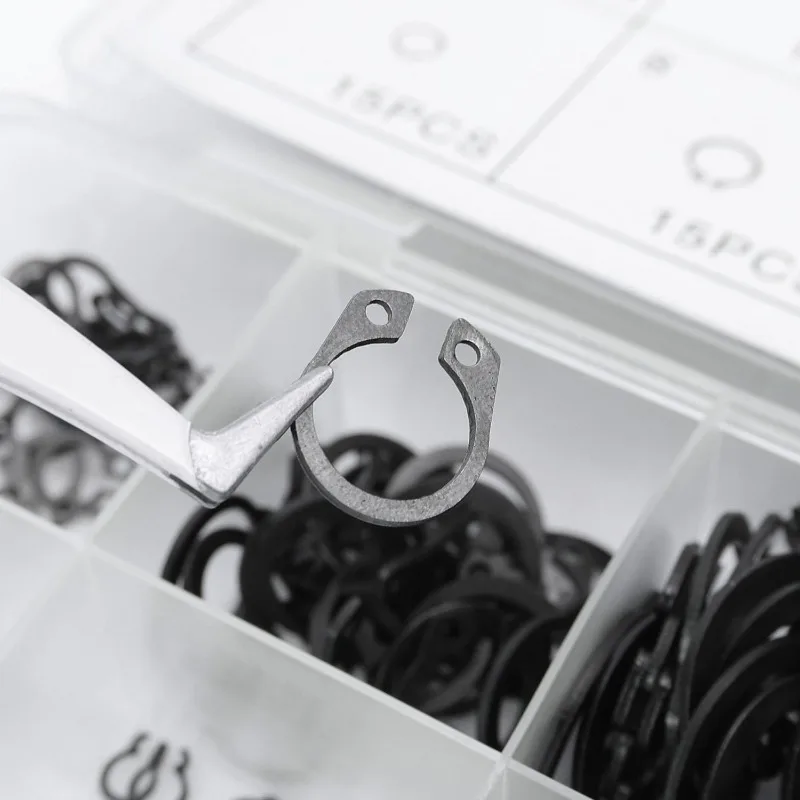 Wholesale 3mm-32mm External Retaining C-Clips Rings Circlip Snap Washers for Automobiles Shaft Bearing Fasteners Assortment Kits