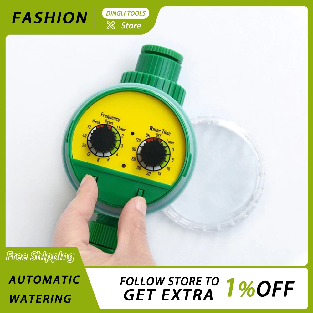 

Outdoor Plastic Garden Electronic Automatic Watering Hose Irrigation Timer Custom Faucet Hose Knob Type Automatic Water Device