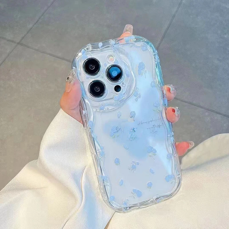 Funda Transparente OnePlus Nord N20 SE – Flores y Cadena Antigolpes - imagen 2