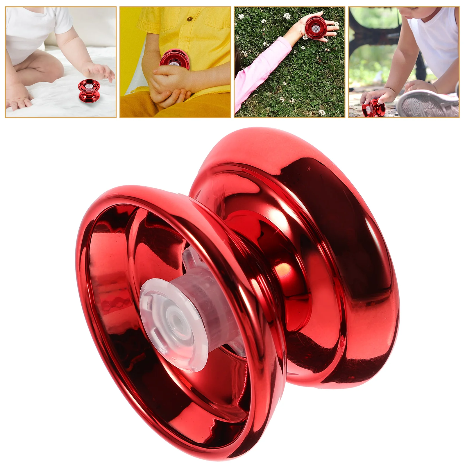 

Yoyo Outdoor Playset Yo-yo Toy Interesting Alloy Yo-yos Educational Toys Unresponsive Professional Red