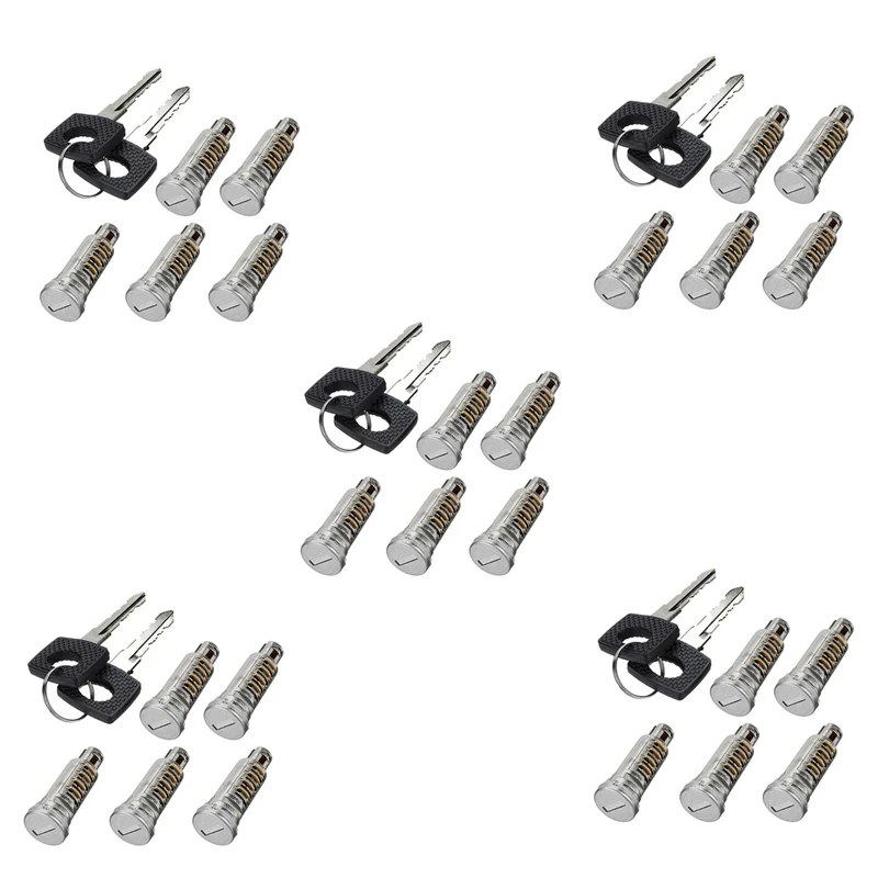 25X 6707600205 Five Pcs Door Lock Barrels With 10 Same Keys For LT Mercedes Sprinter Vito W638 Any Door Brand New