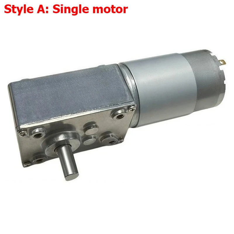 5840-555 Miniature DC Speed Reducer Motor - High Torque Turbine Worm Gear Motor 12V - 24V with Speed Controller and Bracket