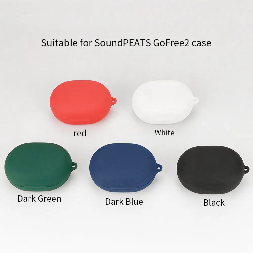 for SoundPEATS GoFree2 Case Earphone Protective Cover Anti-fall Soft Silicone Wireless Bluetooth Earbuds Carrying