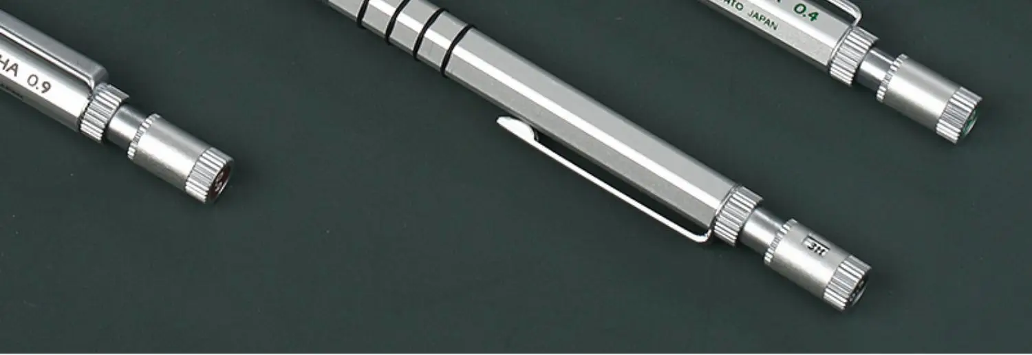 OHTO Super Promecha Drafting Pencil, 0.4/0.9mm, All Metal Barrel OHTO Super Promecha Drafting Pencil, 0.4/0.9mm, All Metal Barrel