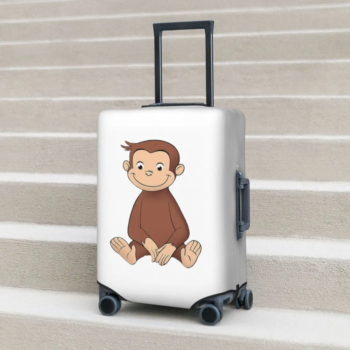 

Защитный чехол для чемодана Curious George, эластичные защитные чехлы для дорожного багажа на 18-32 дюйма