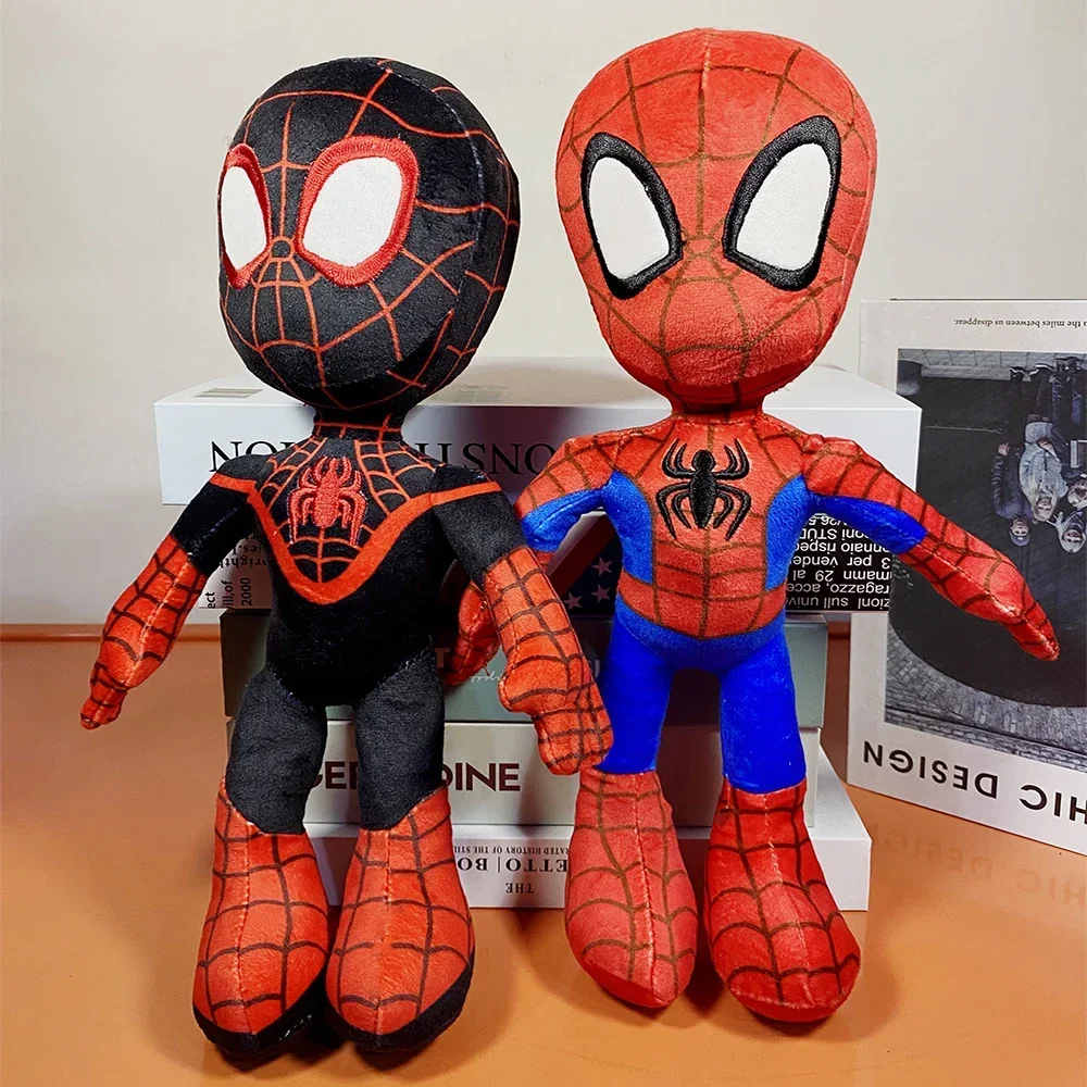 

*#30cm Marvel Movie The Avengers Anime Cartoon Figure Spider Man Fills Plush Toy Kawaii Cute Stuffed Dolls Child Christmas Gifts