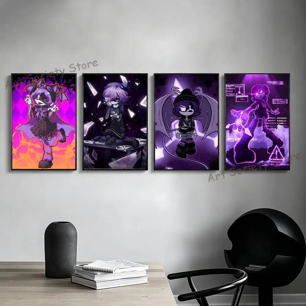 Gothic M-Murder D-Drones U-UZI Poster Multi-Purpose Wall Art for Living Room Bedroom Office Hallway Bar Home Decor Gift