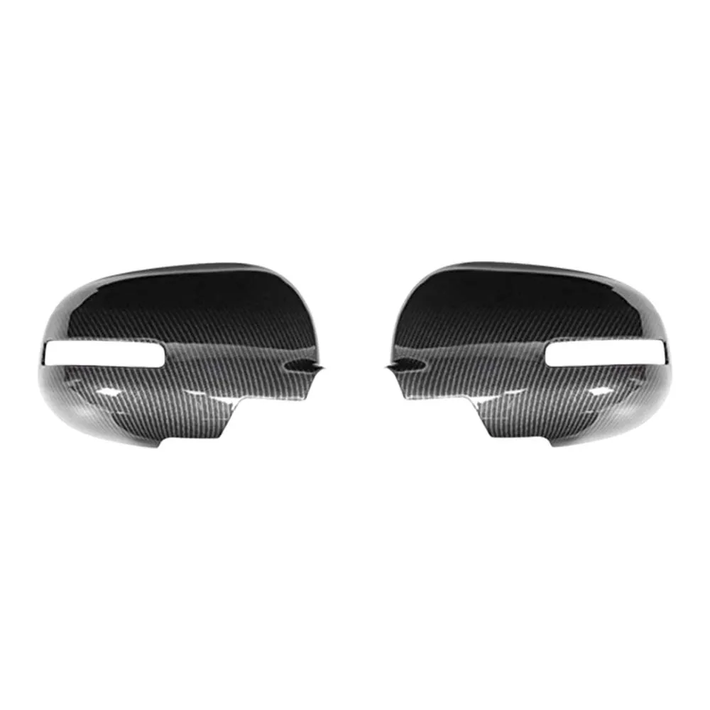 اكسسوارات السيارات غطاء مرآة الباب لميتسوبيشي أوتلاندر 2013-2020 كروم الفضة ألياف الكربون سيارة أعواد تزيين