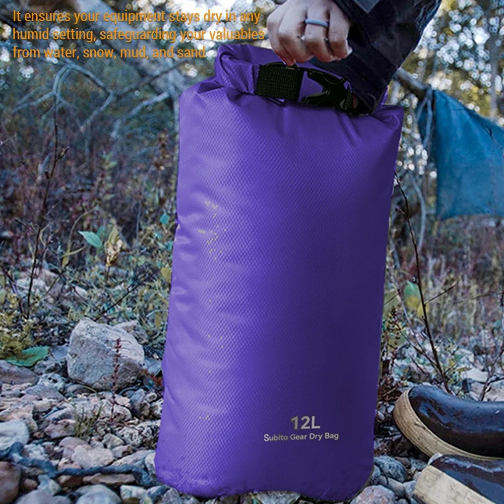 5pcs Ultralight Dry Sack Swimming Waterproof Dry Bag Outdoors Stuff Sacks for Camping Hiking Kayaking Beach Waterproof Bag image 5